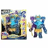 Heroes of Goo Jit Zu Deep GOO Sea King Hydra-Figur mit 3-in-1-Schleim-Power, 3 Köpfen und Licht- & Soundeffekten