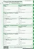 Antrag Mahnbescheid, alle Bundesländer, 2 Einzelblatt, DIN A4 lose im Wechsel