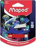 Maped Heftgerät Deepsea Paradise - Heftgerät für bis zu 15 Blatt - Heftklammern 24/6 und 26/6 - Metallmechanik - Blister mit 400 Heftklammern