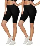 CAMPSNAIL 2er Pack Radlerhose Damen Hohe Taille Kurze Sporthose Shorts Sommer Hotpants Unter Kleider Yoga