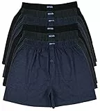 MioRalini TOPANGEBOT Boxershorts farbig weich & locker in neutralen Farben klassischen Unifarben Herren Boxershort, 6 Stück, M-5
