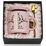 80 Geburtstag Geschenke Frauen, Fabelhafter 80. Limited Edition, 14 Unzen Kaffeetasse, Bedruckt mit Gold, Becher zum 80. Geburtstag Frau, Geschenk für Mutter, OMA, Schwester, Ehefrau, Geschenkbox