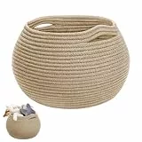 Aufbewahrungskorb, Körbe Aufbewahrung, Korb Faltbare Vielseitiger Aufbewahrungskorb Für Baby Spielzeugaufbewahrung, Wäsche, Handtuch, Toilettenpapier Aufbewahrung, Korb Rund, Schwarz (Khaki)