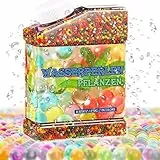 Wasserperlen, 50.000 bunte Perlen, dekorativ & farbenfroh, ungiftig & biologisch abbaubar, Gelperlen für Blumen und Pflanzen