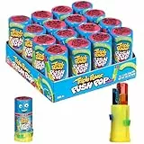 Triple Power-Push Pop - 2 verschiedene Fruchtaromen - 3 Pops in 1 - Anzeige einzelner Lutscher - lustige Süßigkeiten für Geburtstage und Partys - 16er Pack