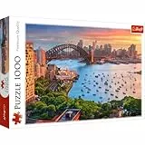 Trefl - Sydney, Australien - Puzzle 1000 Elemente - Stadtpanorama, Malerische Bucht, DIY-Puzzle, Kreative Unterhaltung, Spaß, Klassische Puzzles für Erwachsene und Kinder ab 12 Jahren