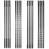 Dekupiersägeblätter 133mm Set – Feinschnitt Laubsägeblätter mit Stift in 10/15/18/21/24/28 TPI – Präzise Sägeblätter für Holz Metall Kunststoff Modellbau, Ersatzblätter für Dekupiersäge & Laubsäge
