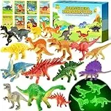 Adventskalender 2025 Kinder Dinosaurier Spielzeug für Jungen 4-6 6-8 8-12, Kleinkind Spielzeug ab 3 Jahre, 24 Dinosaurier Überraschungen Weihnachtsgeschenke Geburtstagsgeschenke für Jungen Mädchen