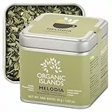 Organic Islands Kräuterteeblätter - Zuckerfreier Desserttee Melodia - Mischung aus Zitronenverbenenblättern, Melissenblättern und Zitronenschalen aus Naxos, Griechenland 30g
