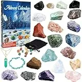 Aitsite Edelstein KalenderAdventskalender, 24 Tage Adventskalender Edelsteine Kinder, Adventskalender National Geographic, SteineAdventskalender für Familie und Freunde Weihnachtsgeschenke