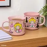 Paladone Super Mario Prinzessin-Peach-Tasse mit Thermoeffekt, 300 ml, offiziell lizenziert, rosa, Keramik-Kaffeetasse für Heißgetränke, Gamergeschenk, Nintendo-Sammlerstück, Popkultur