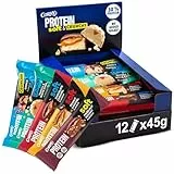 Corny | Protein Soft & Crunchy 12er Mix Pack | 30% Eiweiß | Probier Mischkarton Proteinriegel 12x45g Mixbox