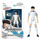 Bandai - Anime Heroes - Captain Tsubasa - Actionfigur Anime Heroes 17 cm - Tsubasa Ozora - Gelenkfigur mit Zubehör - Manga-Figur - Fussball Figuren - Spielzeug für Kinder ab 4 Jahren - 37791