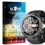 GreeSea [3 Stück] Gehärtetes Glas Displayschutzfolie Kompatibel für TIMU Smartwatch Herren 1.53' (3 Stück Panzerfolie)