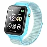 Kinder Smartwatch, Telefon Uhr für Kinder 10 Spiele MP3 Musik Anruf Taschenlampe Kamera SOS Touchscreen, Kids Smart Watch mit Schrittzähler Wecker Recorder Geschenk für Junge Mädchen (Blau)