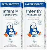 PAEDIPROTECT Intensiv Pflegecreme 75ml, spendet Feuchtigkeit bei trockener & gereizter Haut, lindert Juckreiz und beugt Entzündungen vor, parfümfreie Baby Creme für Gesicht, Körper & Hände, vegan