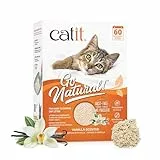 Catit Go Natural!, klumpende Katzenstreu, aus Erbsenhülsen, mit Vanilleduft, 2 x 2,8kg (5,6kg)