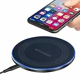 Induktive Ladestation Wireless Charger 20W Max Schnelles Kabellosen Ladepad Induktions Ladegerät Kompatibel mit Samsung Galaxy S24/S23/S22/S21, iPhone 16/15/14/13/12/11 Serie