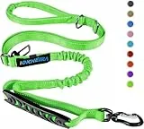 IOKHEIRA Hundeleine, verstellbare Leine (1,2 bis 1,5 m) mit Sicherheitsgurt für Hunde, komfortabler gepolsterter Griff und reflektierende Fäden