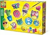 SES Creative | Gipsfiguren Set für Kinder | Bastelset mit Formen, Gips & Farben | Gießen und Bemalen Figuren | Kreatives Spielzeug ab 5 Jahre | DIY Set für Zuhause | Geschenkidee Kinder Kreativ
