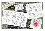 Idena 10451 - Schreibtischunterlage mit zwei Einstecktaschen, Formelsammlung, ca. 58,5 x 38,5 cm groß, praktisches Zubehör für Kinder-, Jugend- und Arbeitszimmer