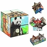 HhBdy Infinity Cube, Magic Cube Deformation Zauberwürfel Stressabbau, Zauberwürfel Original Lernspielzeug, Magischer Würfel Tiermuster für Kinder Erwachsene Geburtstagsgeschenk
