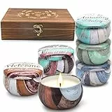 Duftkerzen Geschenkset Frauen Duftkerze Set Geschenk Frau Danke Kerzen Geschenkideen Geburtstagskerze Freundinnen Geschenke Soja Kerze Duft für Hochzeit