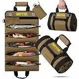 KOYYTO Geschenke für Papa, Rolltasche für schwere Werkzeuge mit abnehmbaren Taschen, wasserdichtes Oxford-Gewebe, geeignet für Motorräder, Lastwagen, Elektriker, Mechaniker usw.