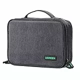 UGREEN Elektronik Reise Kabeltasche universal Travel Cable Organizer Electronics Accessories Case 2 Schicht große Elektronische Zubehör Tasche für Kabel, Ladegerät, Powerbank, Tablet