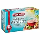 Teekanne 8 Kräuter Kräutergartenmischung Teegetränk 50 Beutel 100g