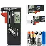ZHITING Batterietester, Batterietester Digital, Messgerät mit Analoganzeige - zur Überprüfung des Ladezustandes - geeignet für AAA, AA, C, D Batterien (1,5V und 9V)