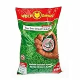 WOLF-Garten Turbo-Nachsaat zur Rasensanierung LR250 (für 250 m2, hohe Dichte mit ca. 70.000 Trieben/m2, für alle Rasentypen geeignet, mit WOLF-Garten Keimgarantie, im 5kg Folienbeutel) 3826050