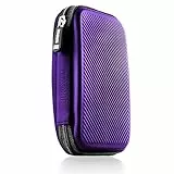 Duronic HDC2 VT Externe Festplatten Schutzhülle Lila | Stoßsichere Festplattentasche | 2,5' SSD Cover | Hardshell Tasche | Hülle für Western Digital, Toshiba, Hitachi, Seagate, Samsung und mehr
