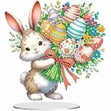 Scinzene Diamond Painting Ostern Tischdeko Hase – 5d Diamond Painting Frühling Diy Bastelset, Kreative Frühlingsdekoration Für Zuhause