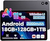 RebotAi 2026 Neuestes Tablet 10.1 Zoll Android 15 mit Gemini AI, 18GB RAM + 128GB ROM, GMS Widevine L1, WiFi 6 & BT 5.2, Dünn und leicht Tablet mit Gesichtserkennung (Rosa)