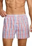 Jockey Everyday Boxer Woven - Baumwoll Boxershorts Herren im 2er Pack, Unterhose mit Eingriff und Knopf, atmungsaktive Unterwäsche für Männer, weicher Komfortbund, 2er Set, in