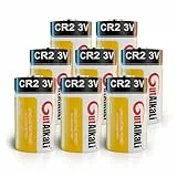 GutAlkaLi CR2 3V Lithium Batterie, 8 Stück, 800mAh, Einwegbatterie CR2 Lithium Batterie, 3V Knopfzelle für Blitzgerät, Taschenlampe, Kamera.