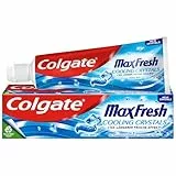 Colgate Zahnpasta Max Fresh Cooling Crystals 6x75 ml – effektive Zahnreinigung für langanhaltende Frische und ein sauberes Mundgefühl – hält die Zähne weiß und bekämpft Karies