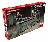 MiniArt 38048 1:35 Fig. Werkzeugmacher (2) m. Zub.-originalgetreue Nachbildung, Modellbau, Plastik Bausatz, Basteln, Hobby, Kleben, Modellbausatz, Zusammenbauen, unlackiert