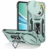 Doeshine Hülle für Xiaomi Redmi Note 15 4G/5G mit 360° Rotate Ring Ständer & Kameraschutz, Robuste Stoßfeste Fallschutz Outdoor Militär Schutzhülle für Redmi Note 15 4G/5G (Grün)