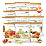 Supplify Protein Chips - Mix Box II (Paprika, Sour Cream n´Onion & BBQ) - Eiweiß Snack zum Abnehmen oder Muskelaufbau - die leckere Alternative zu Protein-Pulver oder -Riegel (12 x 50 g)