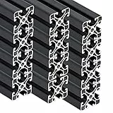 SCHMIDT systemprofile 12 Stab je 2000mm Aluminium Profil 40x40mm Nut 8 Strebenprofil Anthrazit 4040 Aluprofil Konstruktionsprofil 2m - Gesamt 24m