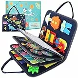 Withosent Busy Board für Kleinkinder 5-Schichten, Activity Board Tragbar Montessori Spielzeug, Baby Sensory Board ab 3 4 Jahre Mädchen Junge, Grundkenntnisse Erlernen Motorikspielzeug