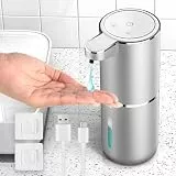 HAPPHOOH Seifenspender Automatisch, 380ml Elektrischer Seifenspender Wandbefestigung mit Sensor Infrarot,Wandmontage, USB Wiederaufladbar, IPX5 Wasserdicht für Küchen,Bad,Schule,Hotel
