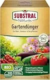 Substral Naturen BIO Garten, 1,7kg - natürlicher Universal-Dünger für Obst, Gemüse und Zierpflanzen, düngt 3 Monate