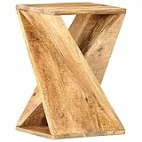 vidaXL Mangoholz Massiv Beistelltisch Telefontisch Nachttisch Blumentisch Nachtschrank Holztisch Wohnzimmertisch Couchtisch 35x35x55cm