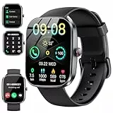 Smartwatch Herren Damen, 1,91' HD Smartwatch Damen mit Telefonfunktion, Smart Watch Fitnessuhr 113+ Sportmodi, IP68 Wasserdicht, Sportuhr mit Herzfrequenz Schlafmonitor Schrittzähler, für Android iOS