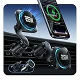 ESR OmniLock Qi2.2 Zertifiziert 25W MagSafe Autohalterung Ladegerät mit CryoBoost, Handykühlung, Magnetische Handyhalterung für Lüftungsschlitz, 360° drehbar, Kompatibel mit iPhone 17/16 mit iOS 26