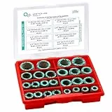 KINETICS LINE Dichtungsset mit 320 Fibre Flachdichtungen (Dichtungsbox mit 3/8 Zoll bis 1 Zoll) Fiberdichtungen für Sanitär, Heizung, Klima, Lüftung, Rohrleitungs und Garten (max. 180°C)