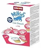 animonda Milkies Katzensnack mit Milch - Cups Beauty (20 Cups à 15 g), leicht verdauliche Katzenmilch für Erwachsene Katzen, Milch-Snack ohne Soja und Zucker